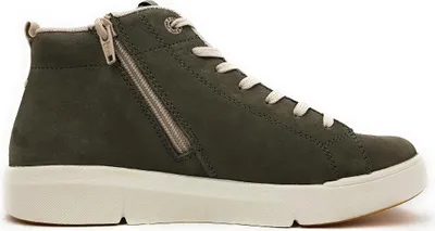 Imagen del producto de Botas de mujer Rieker, color verde, con cremallera, para uso diario