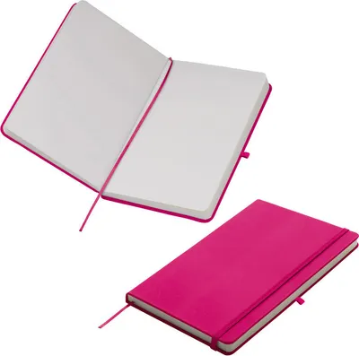 Produktbild von Notizbuch / DIN A5 / 160 S. / blanko / samtweiches PolyurethanHardcover / Farbe: pink