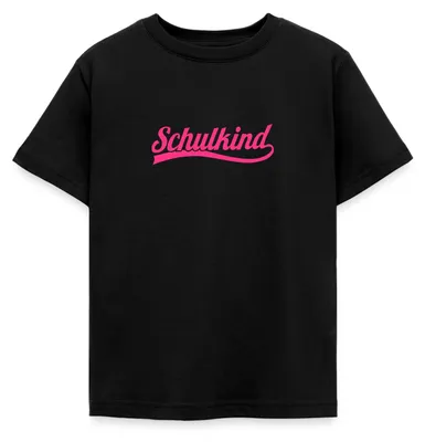 Produktbild von Spreadshirt Schulanfang Einschulung Schulkind Kinder T-Shirt, 98/104 (3-4 Jahre), Schwarz