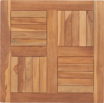 Produktbild von Tischplatte Massivholz Teak 60×60×2,5 cm