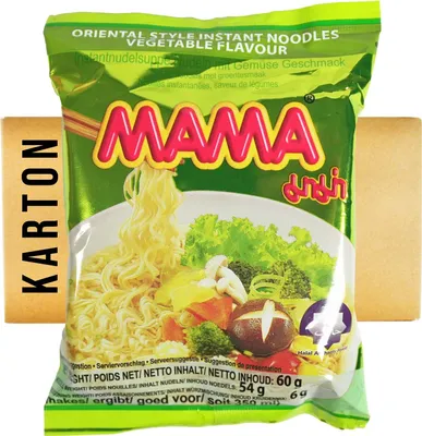 Produktbild von Mama Instantnudel vegetarisch 30x60g