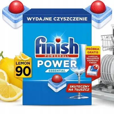 Produktbild von FINISH Power Essential 1-Tab-Tabletten 90 Stück, Zitrone