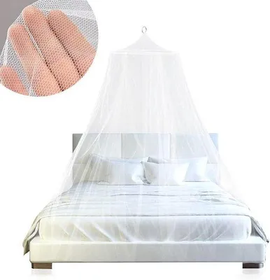 Obrázek produktu pro Bílá moskytiéra na jednolůžko a dvojlůžko, výška 250 cm