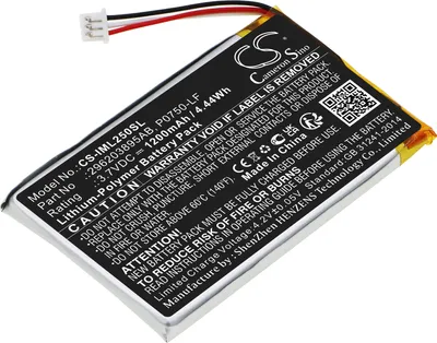 Image de TECHTEK Batterie compatible avec [Ingenico] Link 2500 remplace 296203895AB, pour P0750-LF