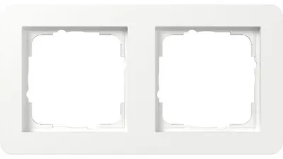 Immagine prodotto di Cornice di copertura Gira, 2f, Gira, E1, bianco puro, 1 pz.