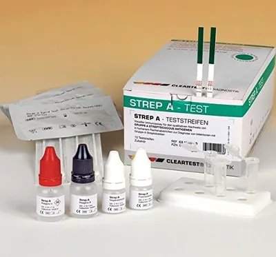 Obrázok produktu pre Cleartest Strep-A testovacie prúžky 10 ks