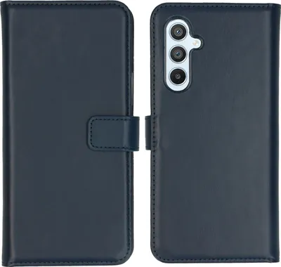 Immagine prodotto di Selencia Custodia a libro in vera pelle Samsung Galaxy A54 (5G) - Blu