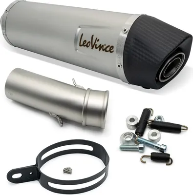 Immagine prodotto di Silenziatore posteriore LeoVince SLIP-ON LV ONE EVO con omologazione, acciaio inox, tappo in carbonio per BMW F 800 GT / R i.e.