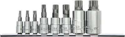 Produktbild von Steckschlüssel-Set mit Vielzahn XZN Bit Einsätzen WGB 8-tlg.