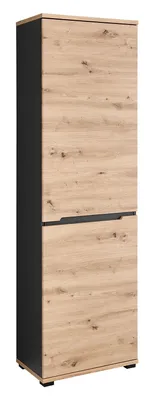 Produktbild von Garderobenschrank - Artisan Eiche Nachbildung - Graphitfarben - 60 x 200 cm