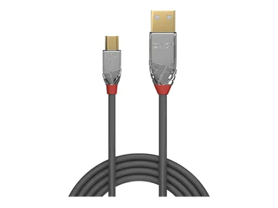 Obrázek produktu pro Lindy CROMO - USB-Kabel - USB (M) bis Mini-USB, Typ B (M)