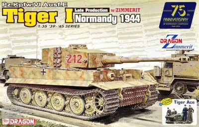 Obrázok produktu pre Model Kit tank 6947 - TIGER I LATE s ZIMMERIT NORMANDY (1:35)
