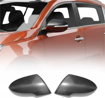 Image de Coques de Rétroviseurs pour Kia Sportage 2010-2015 en Carbone Noir