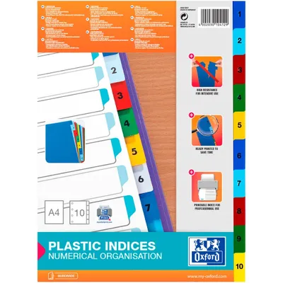 Zdjęcie produktu dla Oxford Register A4 (225 x 297 mm) 012 mm starker PP-Folie