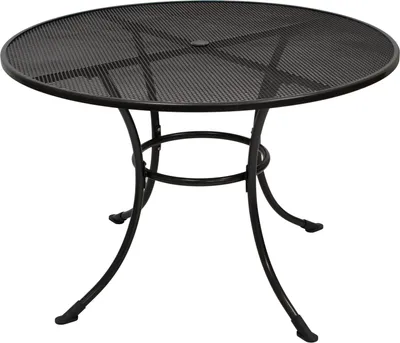 Produktbild von DEGAMO Gartentisch Tisch Metalltisch RIVO 110cm rund, Streckmetall eisengrau
