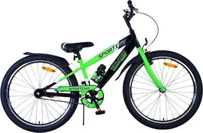 Produktbild von Volare Sportivo Kinderfahrrad - Jungen - 24 Zoll - Schwarz Grün