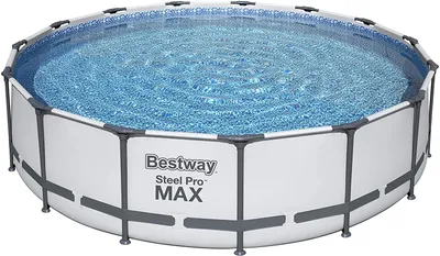Produktbild von Bestway Frame Pool “Steel Pro™” Set 457x107 cm  - rund  - 14.970 l; 56488