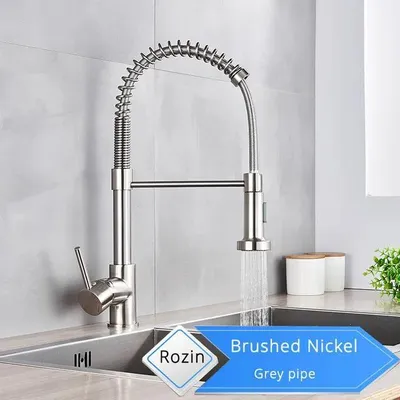 Obrázok produktu pre Kúpeľňová batéria – výsuvná sprcha – flexibilná hadica – jednopáková zmiešacia batéria na teplú a studenú vodu – mosadz – matná biela farba