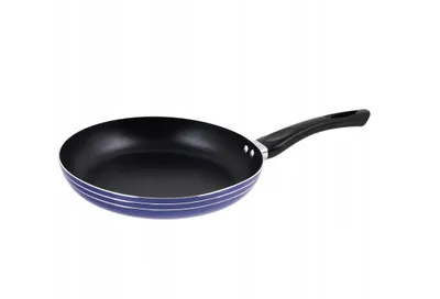 Produktbild von Aluminium Bratpfanne Ø 26 cm mit Antihaftbeschichtung Blau | Universalpfanne für Gas, Elektro & Keramik | Leichte Pfanne mit Cool-Touch-Griff
