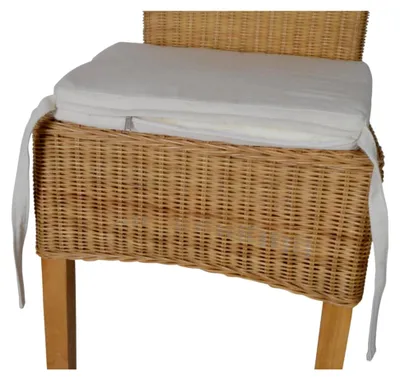 Produktbild von Sitzkissen 46x5x42 cm im Landhausstil aus 100% Baumwolle in Beige