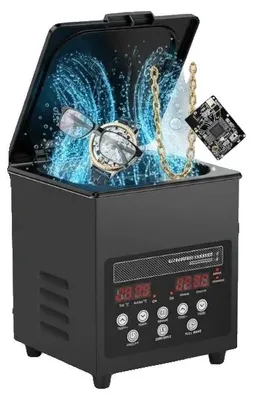 Image de Nettoyeur à ultrasons, capacité de 2 litres,numérique, noir