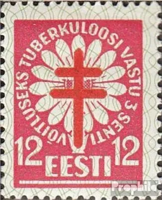 Produktbild von Briefmarken Estland 1933 Mi 104 gestempelt Tuberkulosebekämpfung
