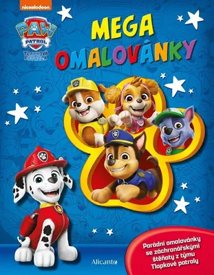 Obrázek produktu pro Tlapková patrola Mega omalovánky