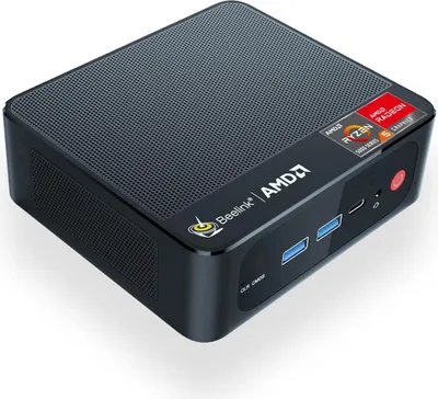 Produktbild von Mini-PC Ryzen 7 5700U (8C/16T, bis zu 4,3 GHz), SER5 Pro Mini-Computer Wi11 Pro, 32 GB DDR4 RAM/1 TB M.2 PCIe3.0 SSD, 4K-Dreifachdisplays, DP1.4, HDMI