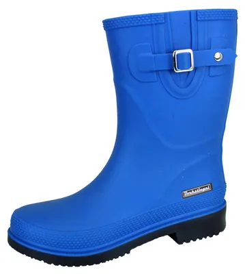 Produktbild von Bockstiegel Damen Gummistiefel Regenstiefel Lotte-K – Kurzstiefel Gummistiefel für Frauen mit Zierschnalle in Kobalt Blau Größe 38