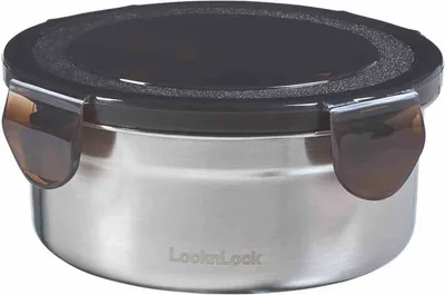 Produktbild von Runde Vorratsdose aus Edelstahl 460 ml Lock & Lock