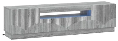 Imagen del producto de vidaXL: Mueble para TV LED, color Sonoma gris, fabricado en material de madera