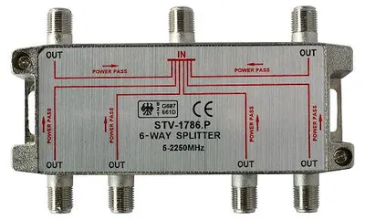 Produktbild von KREI SAT-Verteiler 6-fach STV 1786 DC 5-2250MHz Class A