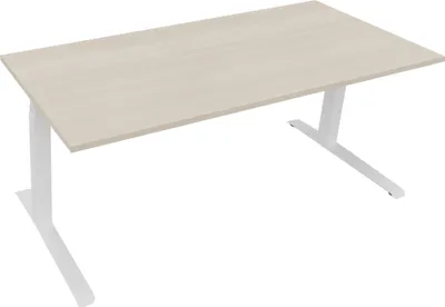 Produktbild von Sitz-/Stehtisch Kufe Doppels. Quad. B1800xT800xH645-1275 ws/Akazie