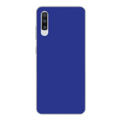 Produktbild von MuchoWow® Handyhülle Schutzhülle Hülle für Samsung Galaxy A70 Blau - Einfarbig - Dunkelblau Silikon Softcase Handy Hülle - Schutzhaube