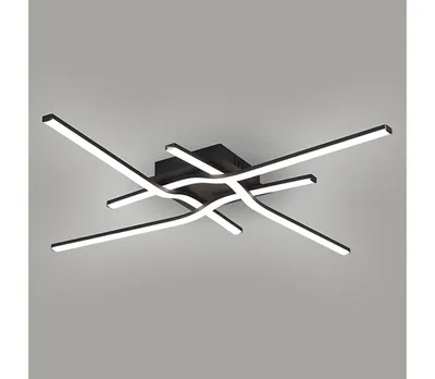 Image de Brilagi - Plafonnier à LED STRIPES LED/38W/230V noir