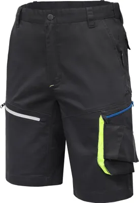 Produktbild von Högert Technik - Reetz elastische Shorts schwarz 2XL (56) | Twill-Gewebe | Shorts mit Taschen | Herren Kurz Arbeitshose | Arbeitsshorts Arbeitshosen Männer | EN ISO 13688