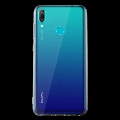 Produktbild von Mobigear Ultra-dünne, transparente Schutzhülle für Huawei Y7 (2019) – Flexible TPU-Hülle, extra dünn, Rückseite – Transparent