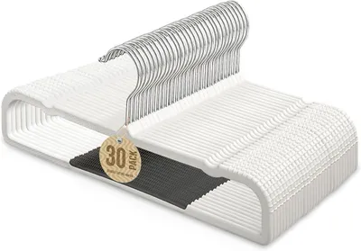 Produktbild von 30er Pack ultradünne Kunststoffkleiderbügel