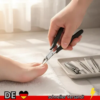 Produktbild von Professioneller Konkaver Edelstahl-Nagelknipser für Dicke Nägel und