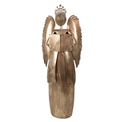 Produktbild von Clayre & Eef Weihnachtsdekoration Engel 62x25x169 cm Goldfarbig Metall