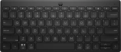 Obrázek produktu pro HP Kompaktní klávesnice 355 Bluetooth pro více zařízení, Bezdrátový, Bluetooth, Mechanický spínač, Černá