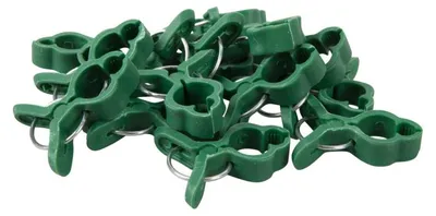 Produktbild von Windhager Pflanzenclips MINI für junge Triebe, Orchideen und Kleinpflanzen, für Rankstäbe bis 14 mm