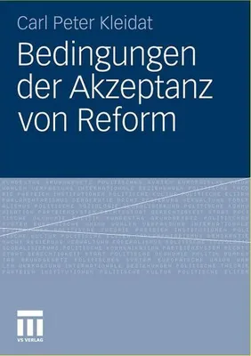 Produktbild von Bedingungen der Akzeptanz von Reform