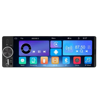 Produktbild von Junsun 1 DIN Autoradio – Kabelloses CarPlay & Android Auto mit DAB+ Digitalradio, Bluetooth Freisprecheinrichtung,HD-Rückfahrkamera & Lenkradsteuerung