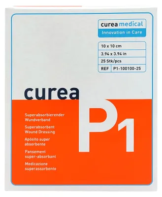 Zdjęcie produktu dla Curea P1 superchłonny opatrunek na ranę 10x10 cm 25 szt