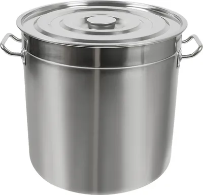 Obrázek produktu pro Velký kbelík z nerezové oceli, univerzální pro vaření, více možností objemu, stříbrný, 70 l