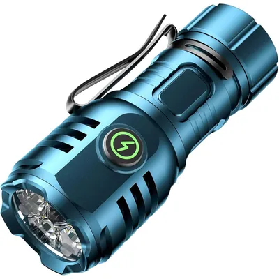 Produktbild von Taschenlampe LED 1300 Lumen, Extrem Hell, Wiederaufladbare mit 8 Lichtmodi für Camping Wandern Outdoor TYPE-C Aufladbar