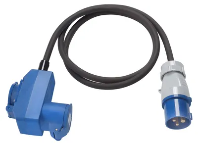 Image de VIVanco™Câble adaptateur avec fiche CEE IP44, 1x prise CEE et 1x prise Schuko, 1,5 m