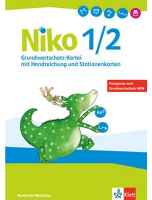 Produktbild von Niko Sprachbuch 1/2. Grundwortschatzkartei, Ausgabe NRW Klasse 1/2