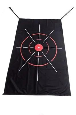 Productafbeelding van INF Golf Bullseye Doel Oefenmat — 154x100cm Antislip Polyester Oefenmat met Visueel Doel